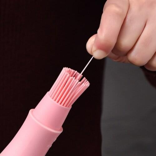 3 Pcs Silicone Barbecue Oil Bottle Brush with Protective Cover Heat Resistant Pastry Basting Brush Baking Tools BBQ Outdoor Oil