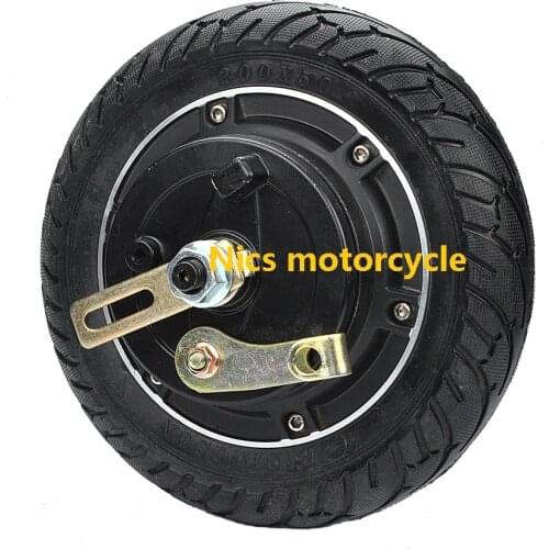 8" 24V-350W 36V-350W Electric Scooter Motor Brushless Non-Gear Hub Motor Replacement Accessory for Electric Scooter