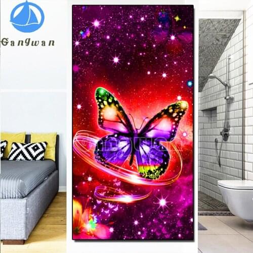 New full square round Drill color butterfly Diy Diamond Painting Cross Stitch 5D Mosaic Embroidery Mosaic Painting large Decor