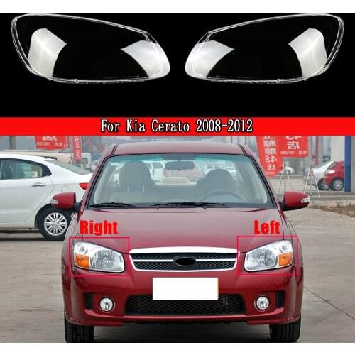 Car Front Headlamps Transparent Lampshades Lamp Shell Headlight Lens For Kia Cerato 2008-2012