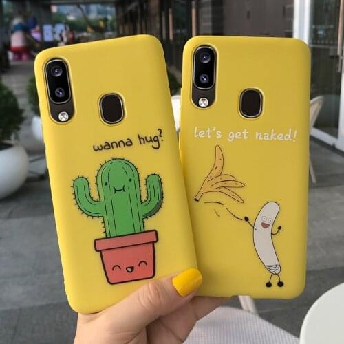 Nacked Banana Case For Samsung Galaxy A20 A20e A20s Cover Case Soft TPU Matte Phone Protect Shell For Samsung A20e A 20 E Fundas