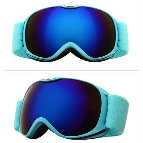 Children Winter Windproof Ski Glasses Boys & Girls UV400 Anti-fog Skiing Goggles Kids Spherical Broad Vision Snowboard Eyewear