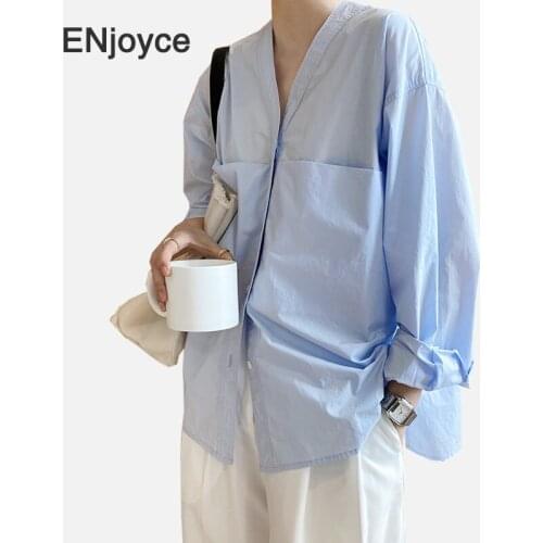 Синие блузки ENJOYCE China At AliExpress