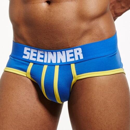 Hot Sale Men Underwear Men Briefs Cotton Breathable Male Panties Cueca U Pouch Comfortable Underpants Slip Homme