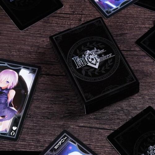 1 Set Cute Anime Fate / Grand Order FGO Playing Cards Surrounding Poker Cards Saber Collection Figure Toys Gift