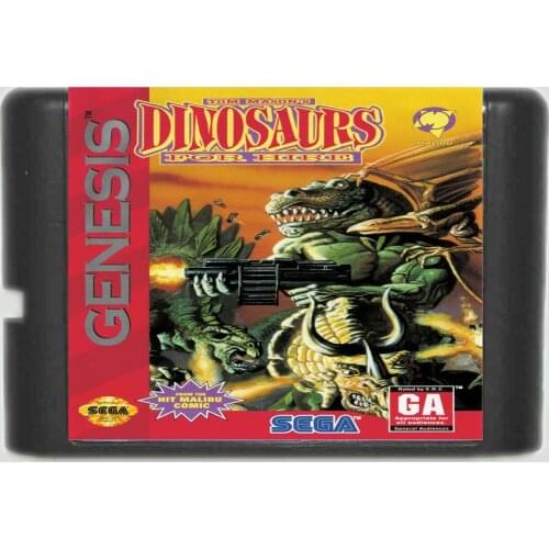Dinosaurs For Hire 16 bit MD Game Card For 16 bit Sega MegaDrive Genesis game console