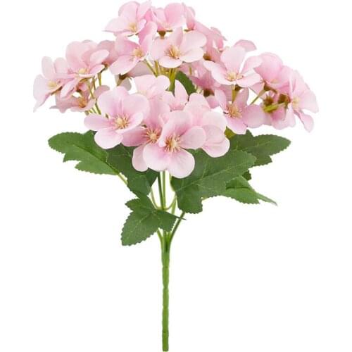 26cm Hydrangea Fake Flowers Artificial Plants Wedding Flower Bunch for Home Decor Colorful Silk Simulation Flower Bouquet