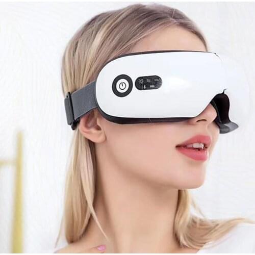 Rechargeable Smart Eye Massager Facial Massager Bluetooth-compatible Music Foldable Air Pressure Heating Massage Relaxation