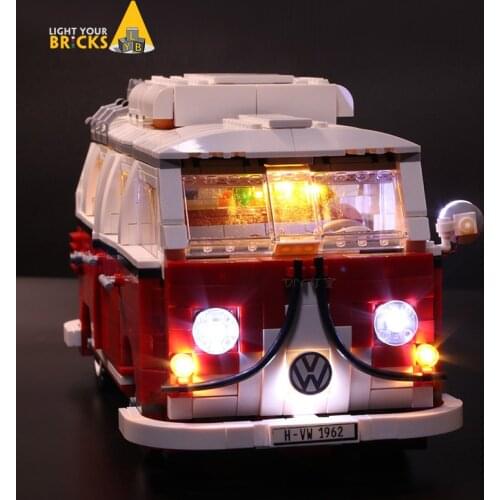Light Set for Creator Volkswagen T1 Camper Van Led Lighting kit For 10220 Building Blocks Model (NOT include the Lego Set)