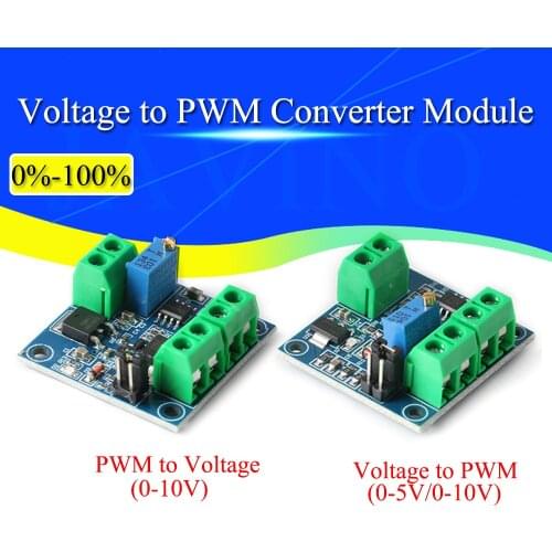 Voltage to PWM Converter Module 0%-100% to 0-5V 0-10V Digital to Analog Signal PWM Adjustable Power Module