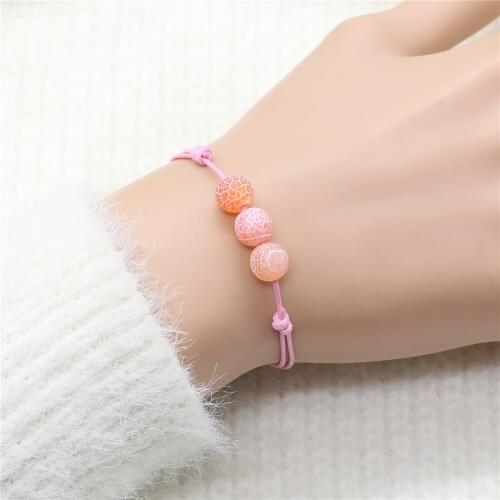 New Stone Beaded Boho Wish Couple Bracelet Anklet Rope Men Bracelets for Women Jewellery Accesorios Accesorios Pulseras Mujer