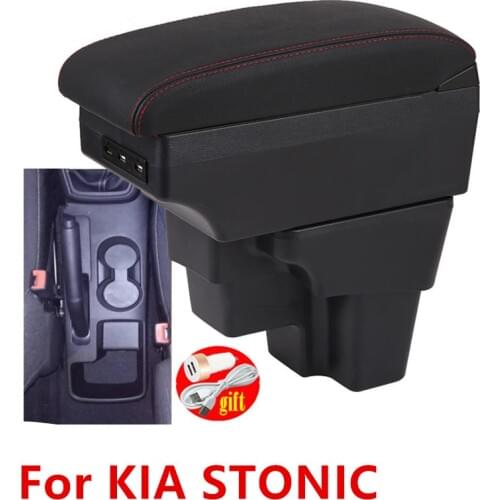 For KIA STONIC Armrest Box Universal Car Central Armrest Storage Box modification accessories