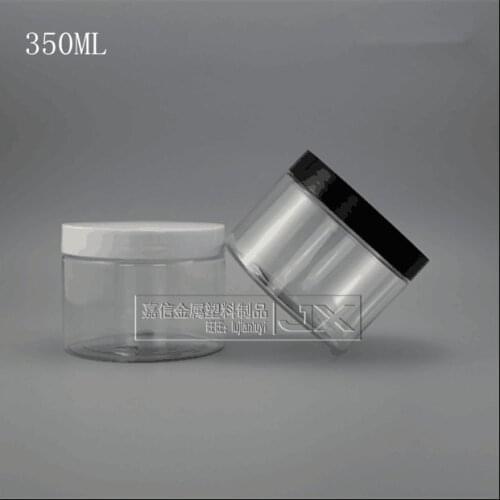 350g/ml Clear Plastic Jar bottle Wholesale Retail Originales Refillable Cosmetic Cream Butter Honey Pill Empty Containers jars
