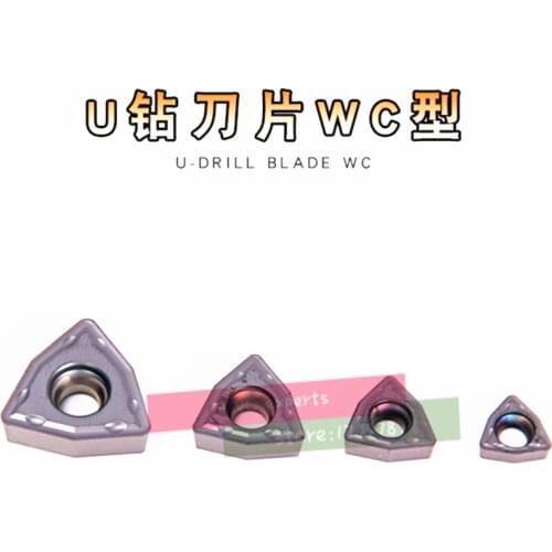 U drill carbide inserts drilling cutte WCMX030204 040208 050308 06T308 080412 Carbide insert Processing: stainless steel, steel