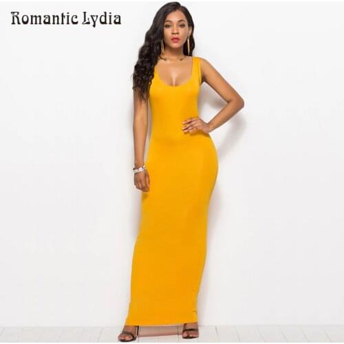 Women Bodycon Maxi Dress Elegant Sleeveless Elastic Female Party Floor Length Ladies 2019 New Long Slim Dresses
