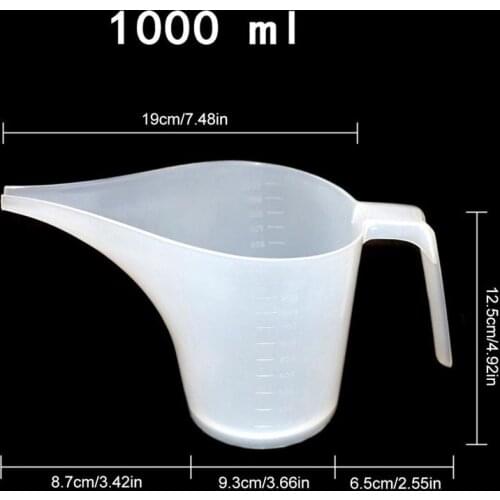 1000ml Tip Mouth Plastic Measuring Jug Cup Graduated Surface Cooking Kitchen Bakery Tool Liquid Measure Jug Supplies