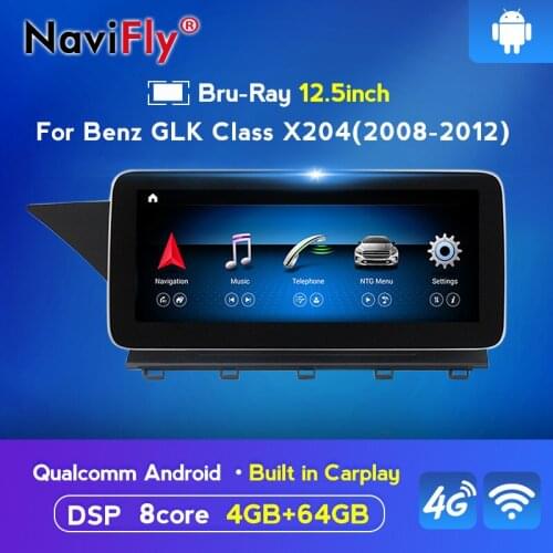 12.5'' 10.25" IPS DSP Android 10 8Core 4+64G Car dvd radio audio multimedia Player For Mercedes Benz GLK Class X204 2008 - 2015