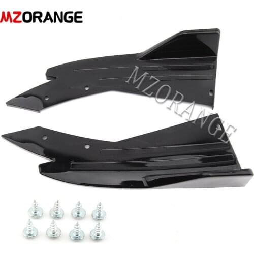 Anti-Scratch 2x Car Rear Bumper Lip Splitter Diffuser Lip Wrap Angle For VW For Golf MK6 MK7 For Audi For BMW For Benz All Cars
