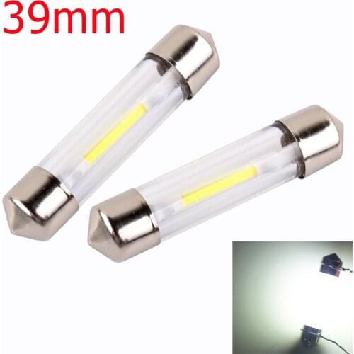 39mm C5W COB Car Led Bulbs Interior Bombillas Festoon Dome Reading 12V White License plate Lamp Car Light Source parking
