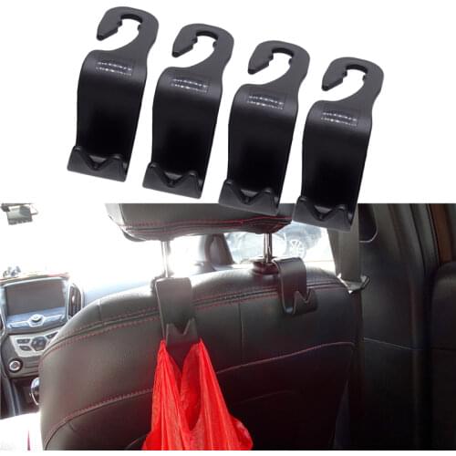 4 PCS Multi-function Car Seat Headrest Hook Bag Under 20kg Hanging Hanger Organizer Holder Universal Car Durable Hook
