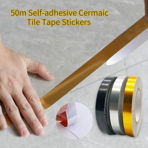 Bedroom Waterproof And Mildew-proof Gap Decoration Stickers Home Decoration Beautiful Eedge Line Gold Foil Decoration Stickers