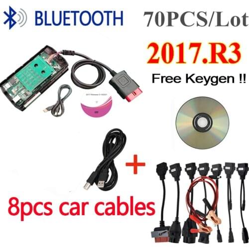 70PCS/Lot NEW VCI 2018.R0 2017.R3 VD DS150E CDP vd tcs cdp pro plus bluetooth for delphis obd2 diagnostic tool