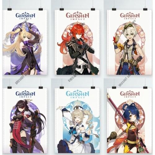 Anime Game Genshin Impact 5D DIY Diamond Painting Cross Stitch Kits Mosaic Diamond Embroidery Full Square Drill Home Decoration