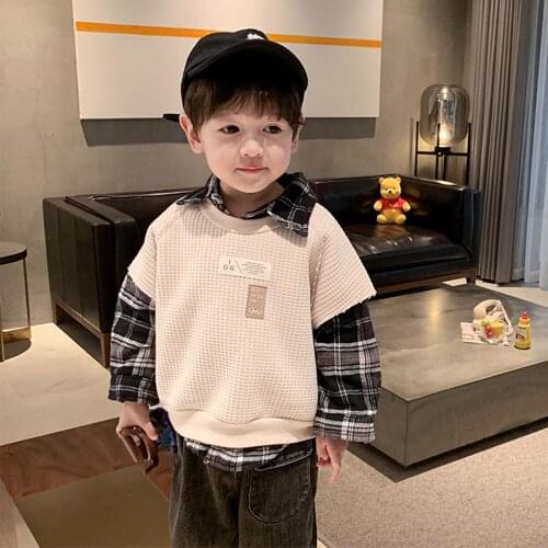Childrens Wear Spring And Autumn Suit 2021 New Childrens Wear Sports Handsome Ma3 Jia3 2-Piece Suit Kids Clothing Clothing Boy