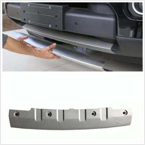 Car Bumper Lip For Land Rover LR4 Discovery 4 2014 2015 2016 Front Towing Hook Cover Silver LR051330 Trailer Panel Guard Plate