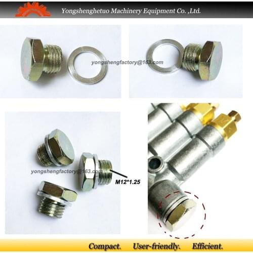 M12*1.25 oil lubrication Plug Hose plug end connector closure