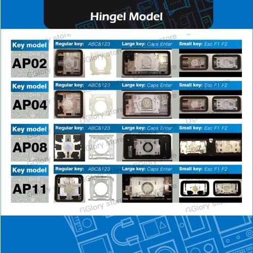50set/Lot Keycap set AP02 AP08 AP11 for Macbook A1278 A1286 A1297 A1370 A1465 A1369 A1466 A1425 A1502 A1398 Key cap Repair