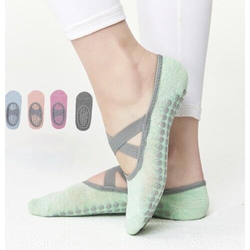 Pure Cotton Dot Silicone Non-slip Women High Quality Pilates Socks Breathable Yoga Socks Ballet Dance Sports Socks for Fitness