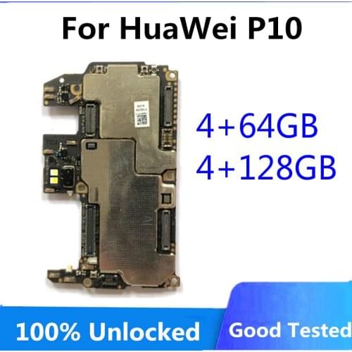 Original Unlocked For HUAWEI P10 Motherboard 64gb 128GB Logic Board For HUAWEI P10 Mainboard WIth Full Chips 100% Tested