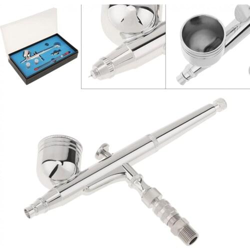 Gravity Feed Dual Action Airbrush Spray Gun Kit Trigger Spray Gun for Art Craft Model Paint Spraying Hobby Air Brush