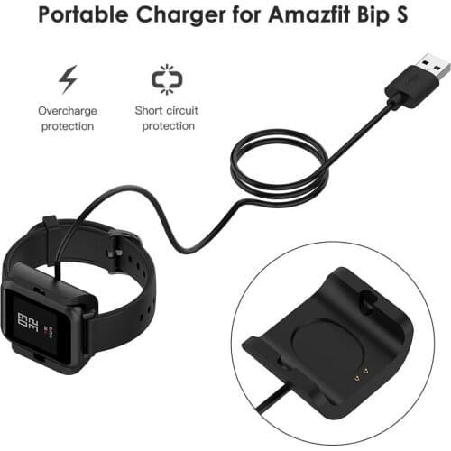 Replacement USB Magnetic Charger for Xiaomi Huami Amazfit Bip Youth A1608 Model Smartwatch Chargers Fast Charging Cable Cradle