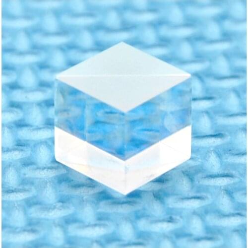 450nm-650nm Blue Red PBS Glass Laser Lens Polarizing Beam Splitter Broadband Transparent 10x10mm