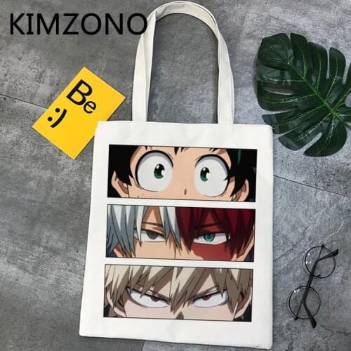My Hero Academia shopping bag shopper bolsa jute bag bolso eco tote bag bolsas reutilizables boodschappentas reusable cabas