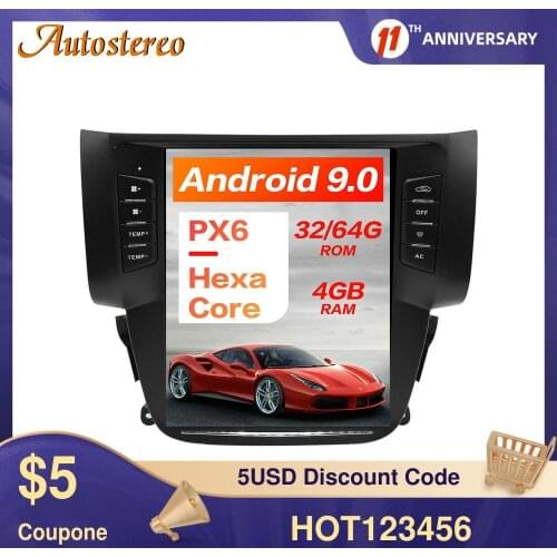 Tesla Style For Nissan Sylphy 2012-2019 Android 9.0 Car GPS Navigation Stereo Head Unit Multimedia Player Radio Tape Recorder