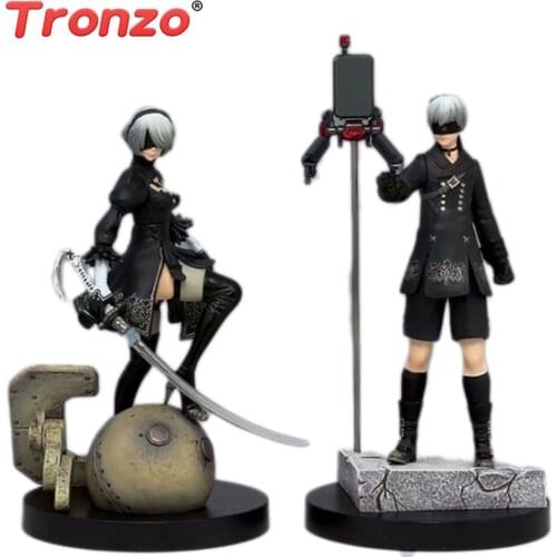 Tronzo Action Figrue 15cm Nier Automata Figure PVC 9S 2B Figure Toys YoRHa No. 2 Type B Collectible Model Gift For Boy