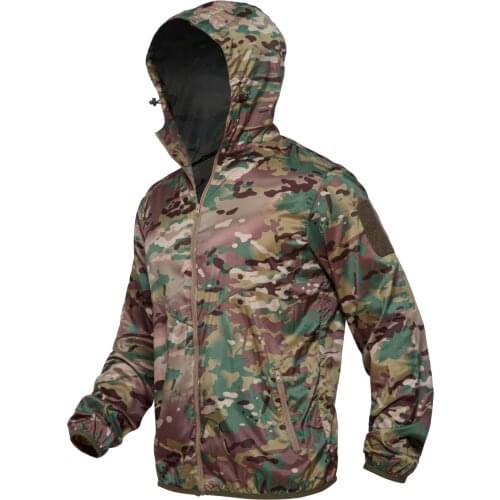 Upgraded Tactical Camouflage Sun Screen Shirt Outdoor Camping Hiking Trekking Quick Dry Hooded Skin Clothes Fishing Hunting Tops