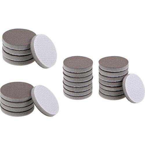 Uxcell 1.5-Inch Hook and Loop Sanding Disc Sponge Sanding Pad Wet Dry Aluminum Oxide Sandpaper for Polishing & Grinding