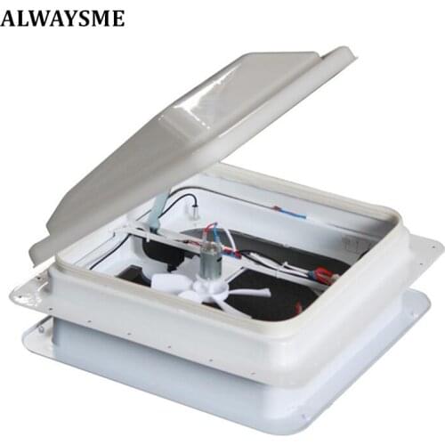 ALWAYSME 14" RV Roof Vent With Manual Switch Controller ,Open Hole:360X360mm