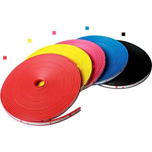 8M Car Wheel Protection Wheel Sticker Decorative Strip Rim Ring Bumper Anti-Collision Strip Protection Care Cover Auto Products