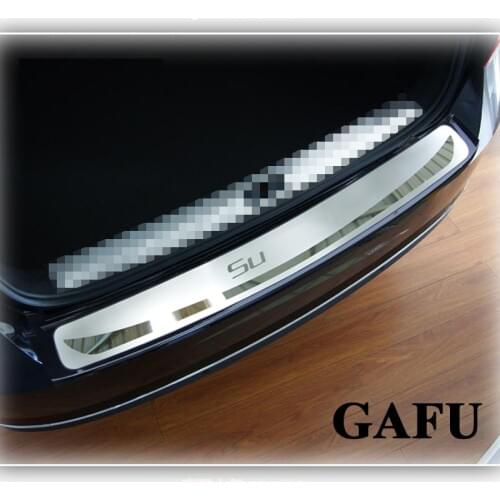 For skoda superb 2017 Car Rearguards Stainless Steel Rear Bumper Trunk Fender Sill Plate Protector Guard Covers