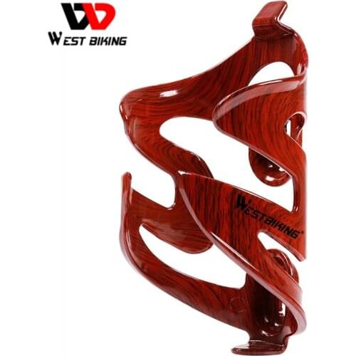 WEST BIKING Bike Lightweight Carbon Bottle Cage Bicycle Vintage Brown Water Bottle Cage Holder Cycling Fiber Bottle Holder Cages