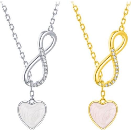 S925 sterling silver ladies necklace popular in Europe and America all-match holiday gifts for ladies