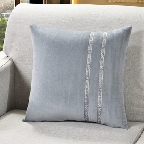 1 Pair 45x45cm Solid Crystal Flannel Velvet Pillow Cover Pillow Case Wedding Deco Hotel Cushion Case Without Filler