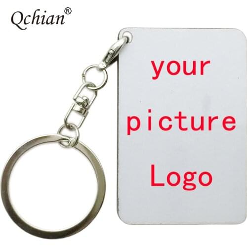 100pcs/lot Company Logo Commemorative Photo Custom Pendant Keychain Custom Luggage Tag Single Side Picture Custom