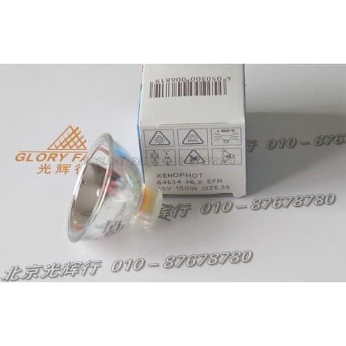 2pcs,HLX 64634 Xenophot 15V150W GZ6.35 EFR bulb,HLX64634 15V 150W microscope endoscope light source halogen lamp