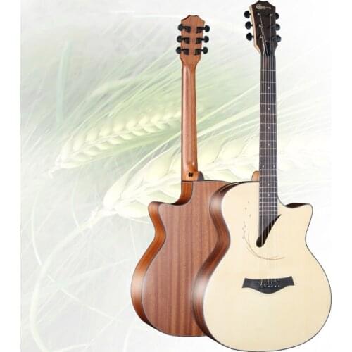 40 inch Acoustic Guitar 6 Strings Folk Guitar Matte Spruce Guitarra Professional Musical Instruments for Music Enthusiast AGT311
